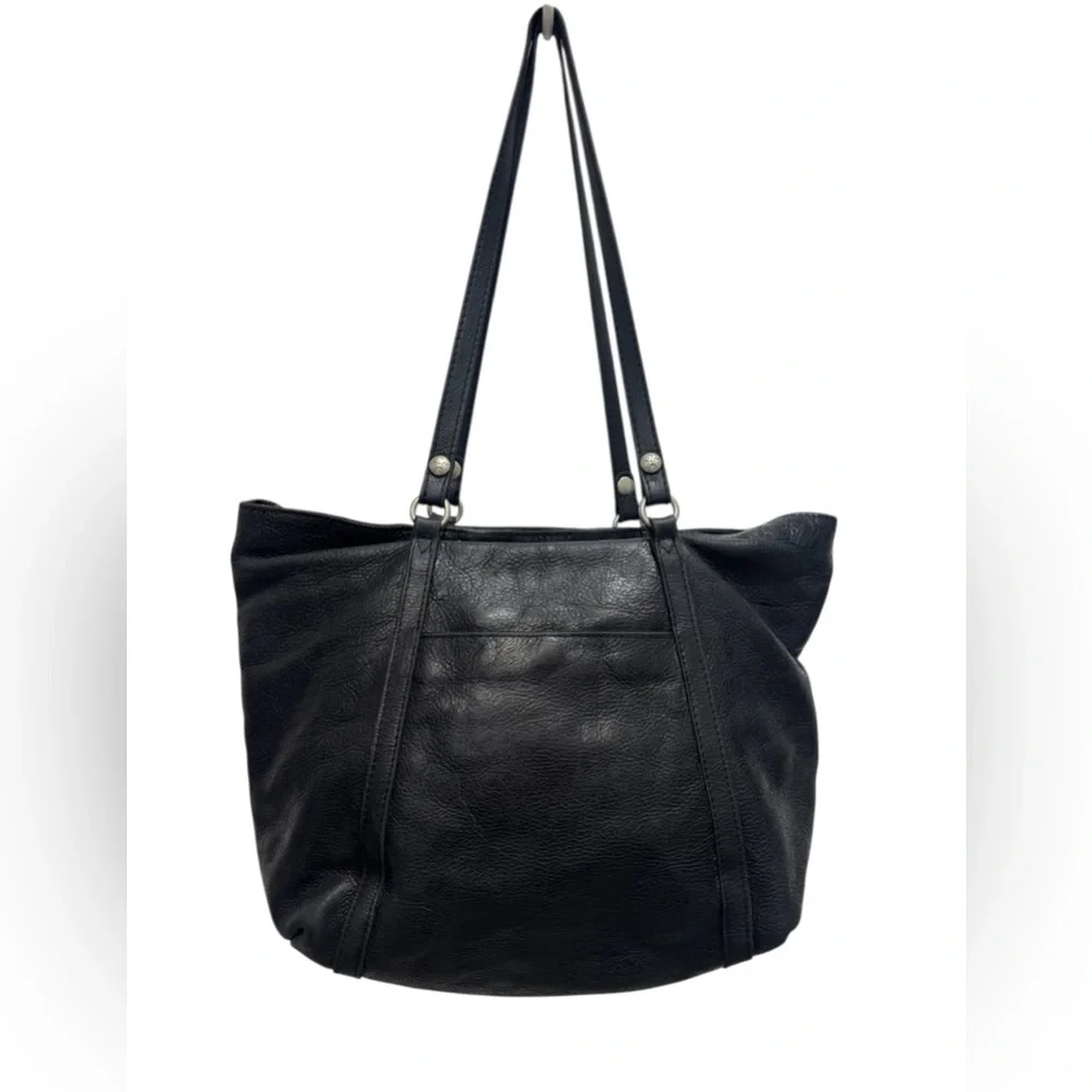 Patricia Nash Benvenuto Black Leather Studded Tote Bag